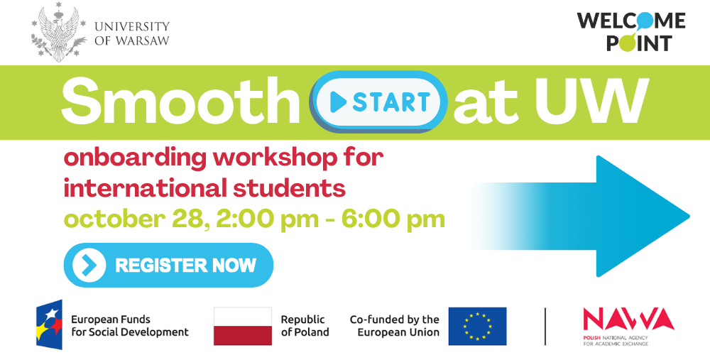 Smooth Start na UW — Warsztaty dla Studentów Zagranicznych